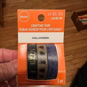 Lot of Halloween Washi Tape, 8 Sets with 3 Rolls in each set as pictured.
